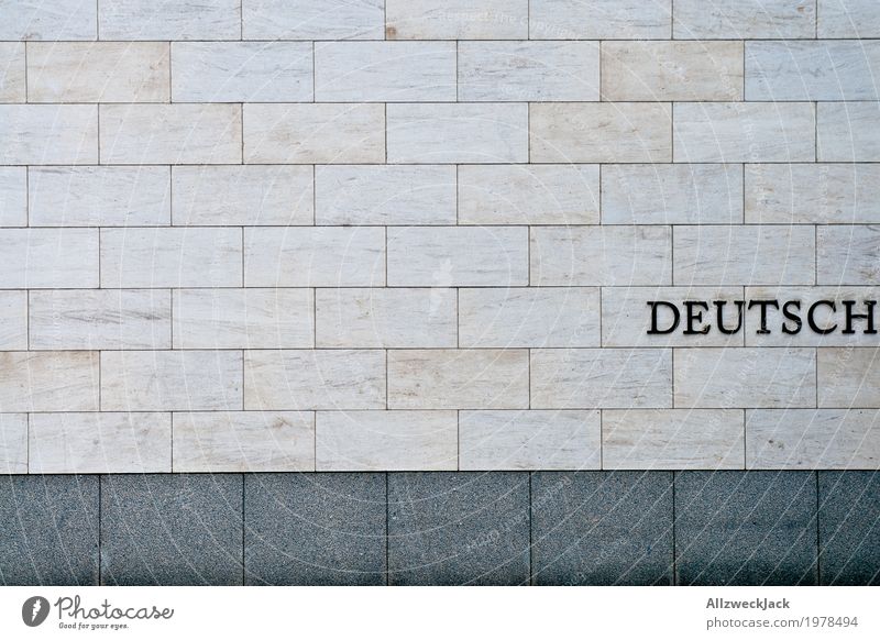 German Architecture Wall (barrier) Wall (building) Facade Characters Gray Germany Typography Letters (alphabet) Nationalities and ethnicity Colour photo