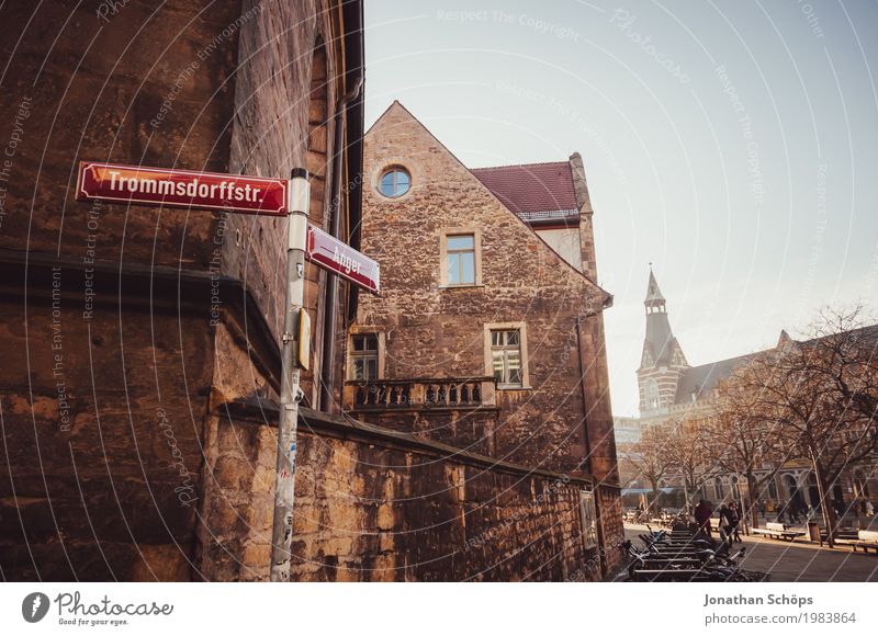 Ursuline monastery Erfurt III Winter Town Capital city Downtown Old town Religion and faith Church Tower Manmade structures Building Architecture Facade Roof