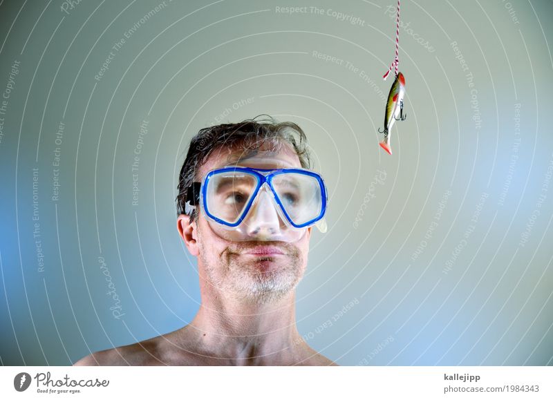 Man with fishhook - a Royalty Free Stock Photo from Photocase