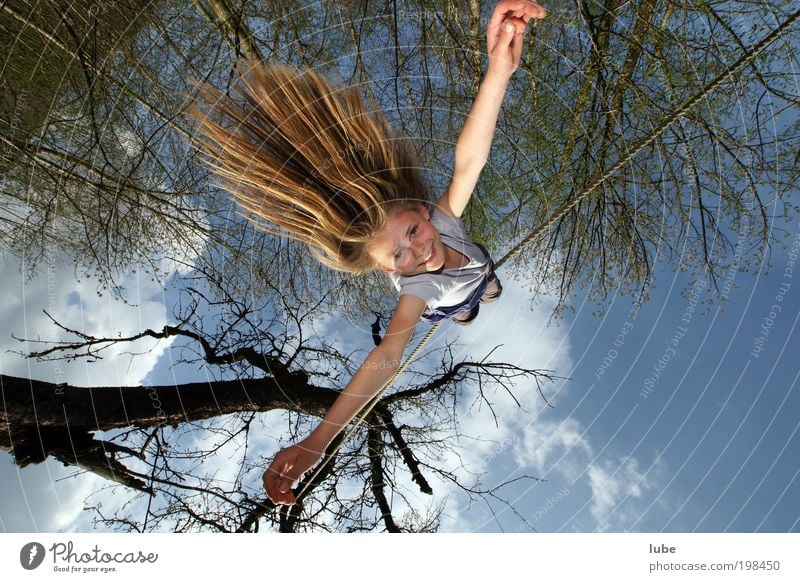 The Flying Anna Maria Summer Rope Feminine Child Infancy Hair and hairstyles 1 Human being 3 - 8 years Air Long-haired Athletic Exceptional Happy Joy Happiness