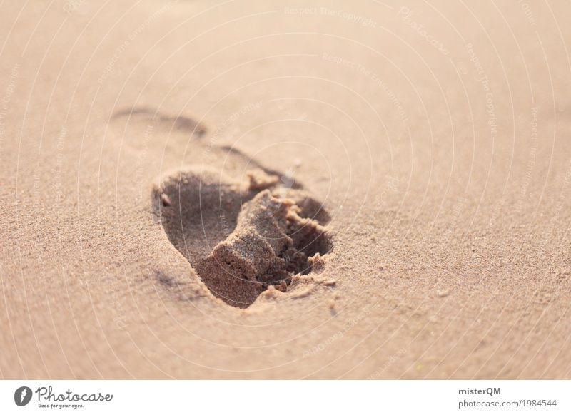 Once. Art Esthetic Sand Sandy beach Vacation & Travel Vacation photo Vacation mood Vacation destination Time Past Eternity Footprint Imprint Barefoot