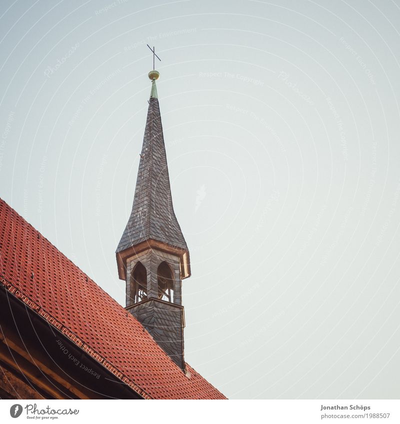 Ursuline monastery Erfurt III Winter Capital city Downtown Old town Religion and faith Church Tower Manmade structures Building Architecture Facade Roof