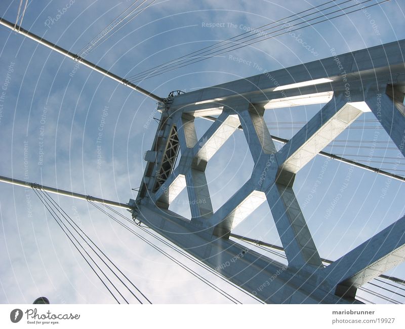 baybridge San Francisco California Transport Steel Suspension bridge Architecture Bridge USA Street Highway Rope Oakland Bay Bridge
