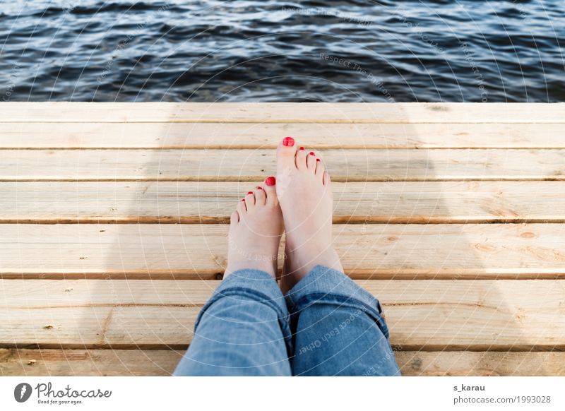 time-out Lifestyle Pedicure Relaxation Calm Leisure and hobbies Tourism Trip Summer Summer vacation Human being Feminine Young woman Youth (Young adults) Feet