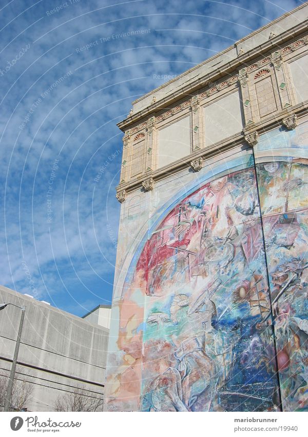 art_wall Wall (barrier) Painting and drawing (object) Art San Francisco Wall (building) Architecture Sky Decoration Painting (action, work) graffiti USA