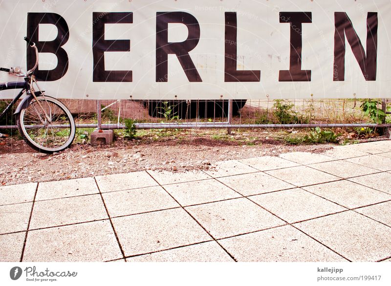 bicycle city Lifestyle Leisure and hobbies Vacation & Travel Tourism Trip Sightseeing City trip Bicycle Art Discover Relaxation Hip & trendy Berlin Poster