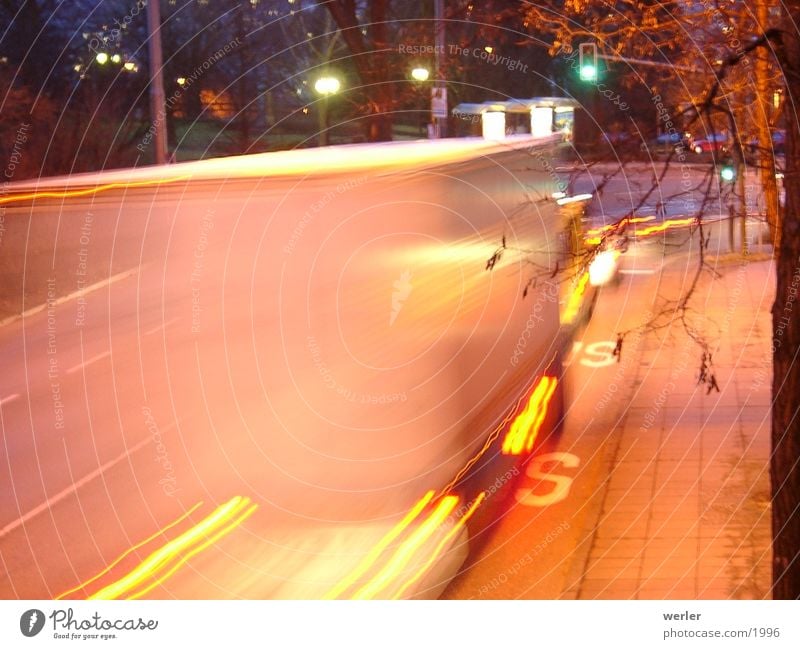 TruckSpeed Night shot Transport Photographic technology Street