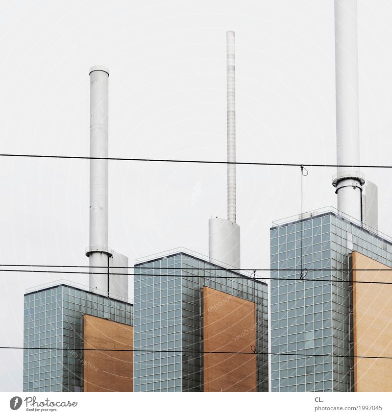 linden cogeneration plant Factory Economy Industry Energy industry Thermal power station Hannover Industrial plant Manmade structures Architecture Chimney