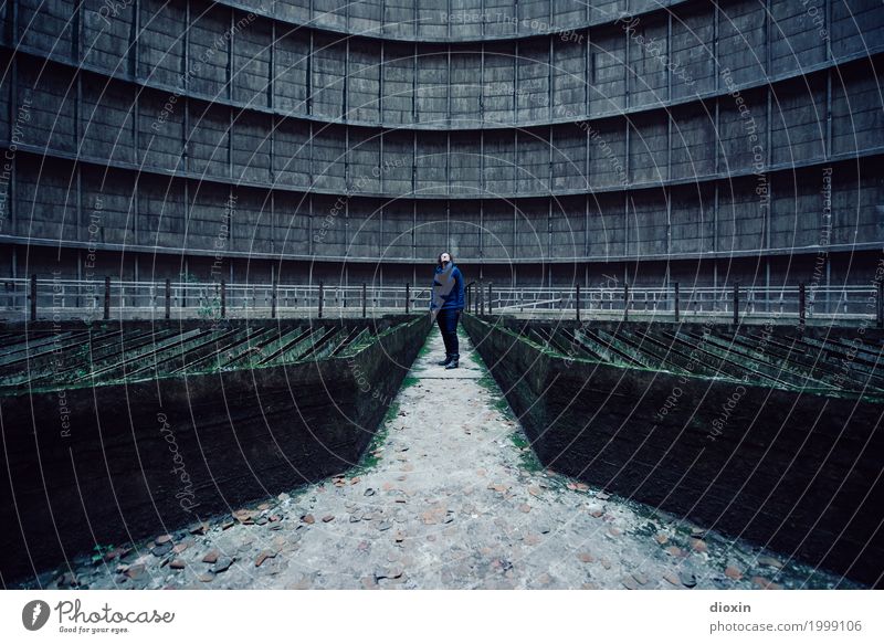 Inside the cooling tower [15] Adventure Energy industry Nuclear Power Plant Coal power station Energy crisis Industry Human being Feminine Young woman