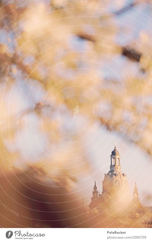 #A# Dresden in spring IV Art Esthetic Womens chruch Church of Our Lady Frauenkirche Domed roof Old town Baroque Baroque garden Spring Spring day Spring colours