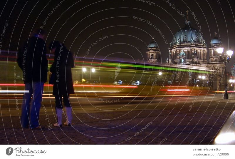 Berlin Cathedral Long exposure Night Pedestrian Unter den Linden Night shot Architecture To go for a walk