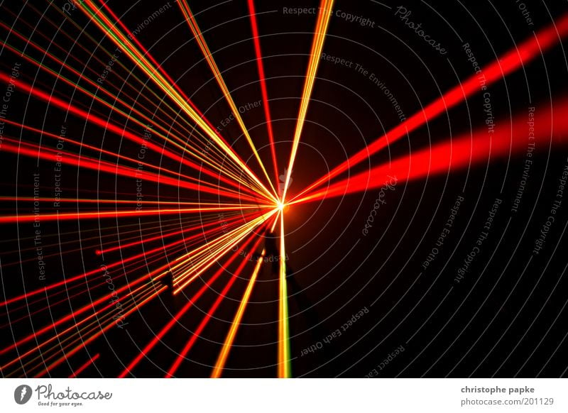 (Re)Light My Fire Night life Entertainment Club Disco Going out Clubbing Advancement Future High-tech Laser Event Shows Party Illuminate Yellow Red Speed