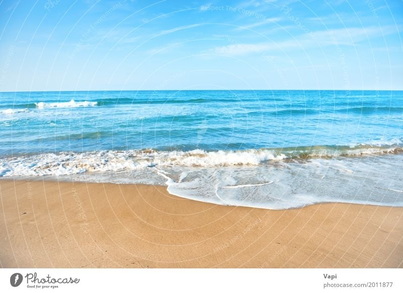 Beautiful of the beach sand texture in summer sun. Background Stock Photo