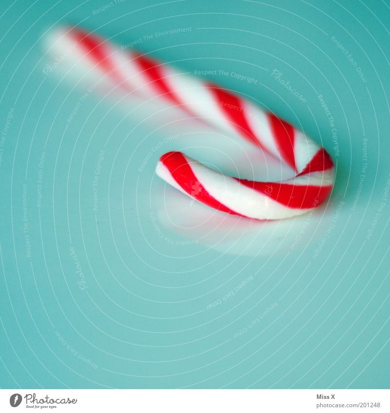 candy cane Food Candy Nutrition Decoration Delicious Sweet Candy cane Sugar Unhealthy Hard Red White Striped Isolated Image Colour photo Multicoloured