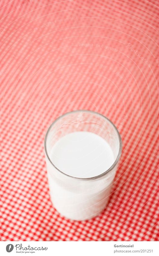 milk Food Dairy Products Beverage Milk Healthy Red White Whole milk Food photograph Colour photo Interior shot Pattern Structures and shapes Copy Space top