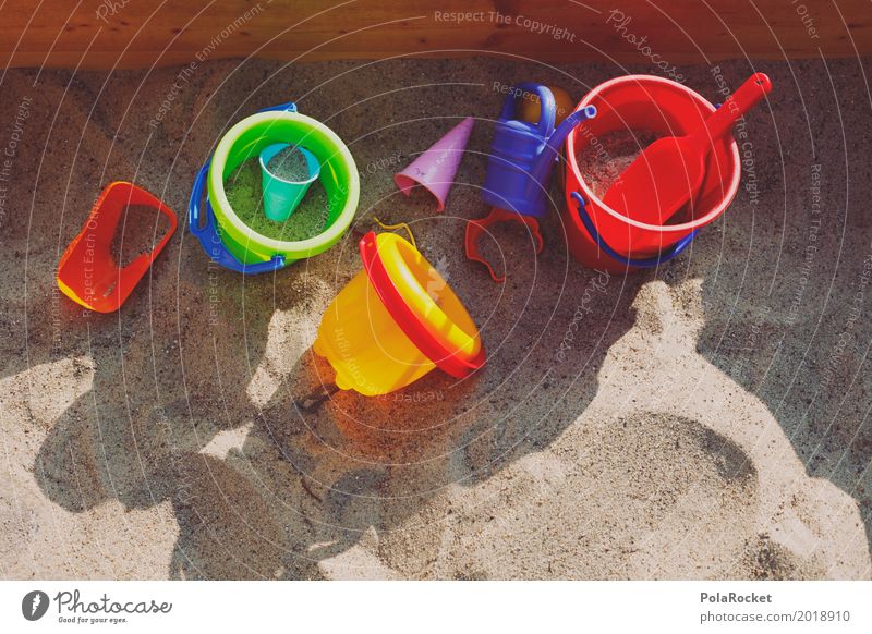 #AS# Sandpit Friendship Art Work of art Esthetic Build Playing Effortless Ball games prohibited cookie cutter Infancy Child Childhood memory Childhood dream