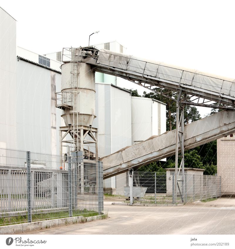 concrete plant Workplace Factory Industry Company Industrial plant Manmade structures Building Works Industrial Photography Silo Gravel plant Colour photo