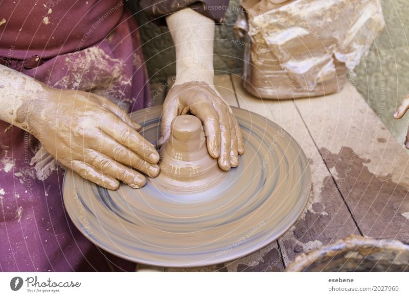 Stylish Pottery Woman Siting on Bench with Pottery Wheel and Making Clay  Pot. National Craft. Stock Photo - Image of handicrft, shape: 147147962