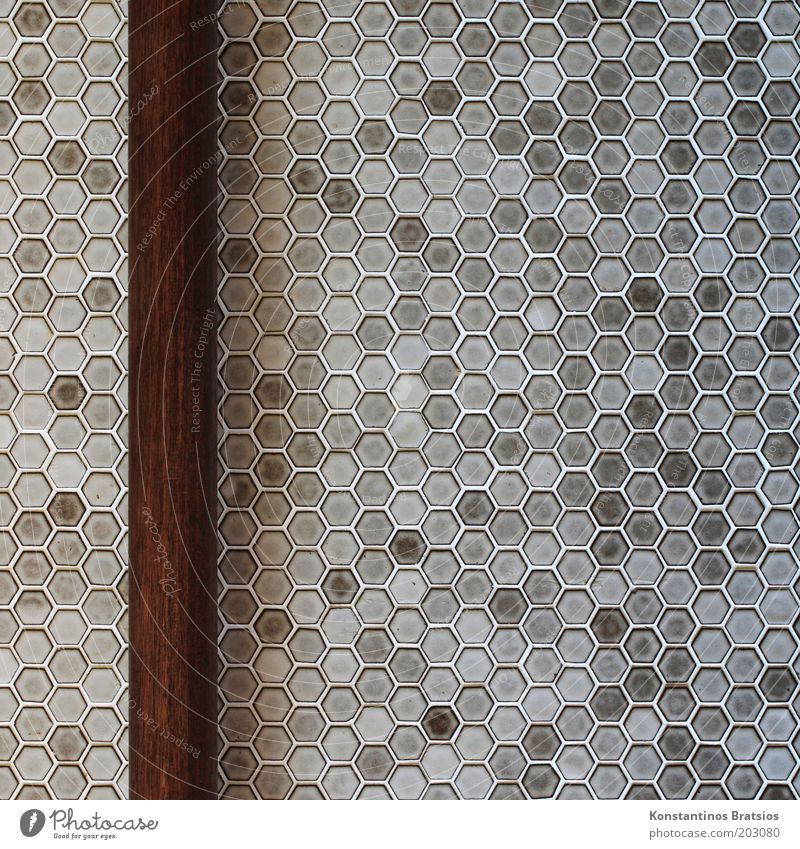 SEE TEST PICTURE Rod Wood Simple Firm Brown Gray Design Symmetry Living or residing Tile Honeycomb pattern Vertical Old fashioned Bathroom Joist Geometry