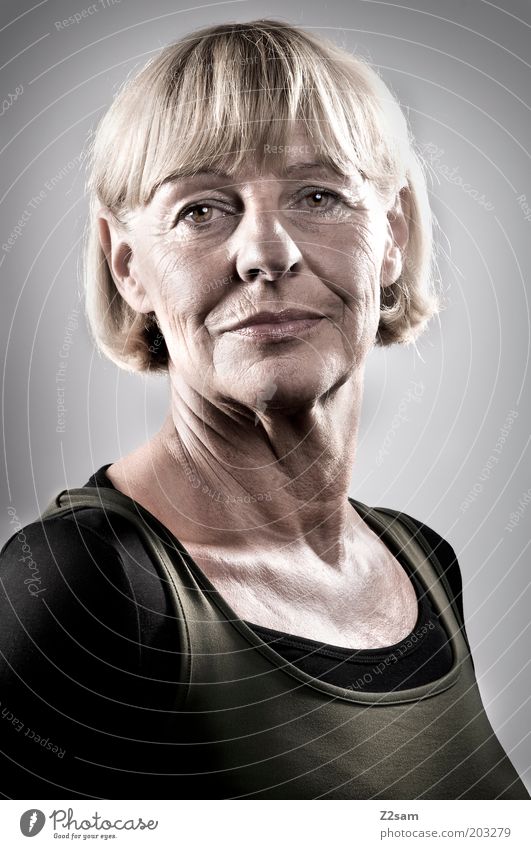 Portrait Of A 60 Year Old Woman Stock Photo, Picture and Royalty