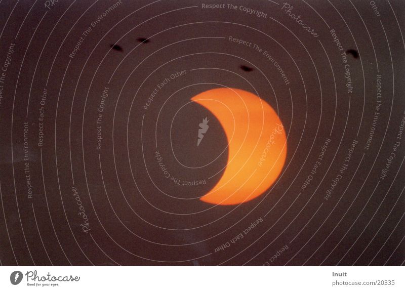 Solar eclipse 3 Partial sickle Moon Sun