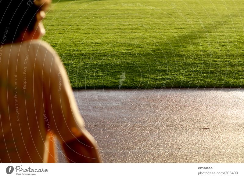 anticipation Joy Track and Field Sportsperson Sporting Complex Football pitch Stadium Racecourse Human being Masculine Young man Youth (Young adults) 1