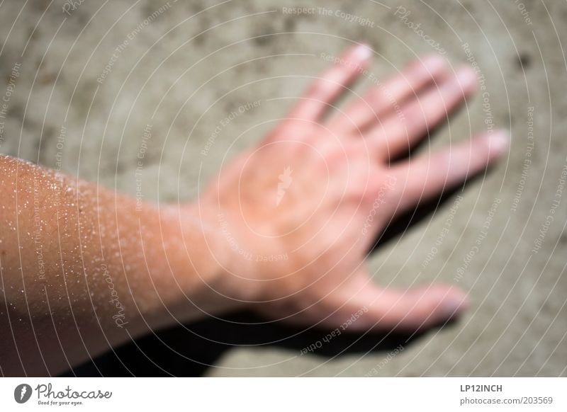 My left painter's hand Painter Masculine Skin Arm Hand Fingers 1 Human being White Dye Redecorate Painting (action, work) Concrete wall Exterior shot Day Blur