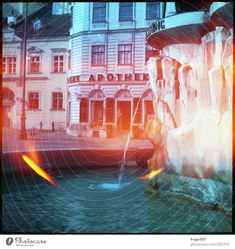 spirits of light City trip Art Water Vienna freyung Austria Town Capital city Old town House (Residential Structure) Marketplace Manmade structures Fountain