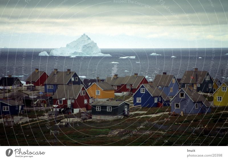 Only a tenth Greenland Wooden house Iceberg The Arctic Far-off places
