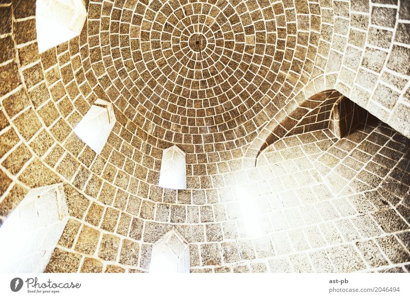 Dome Inside out Architecture Perfect loopholes light from outside Colour photo Deserted