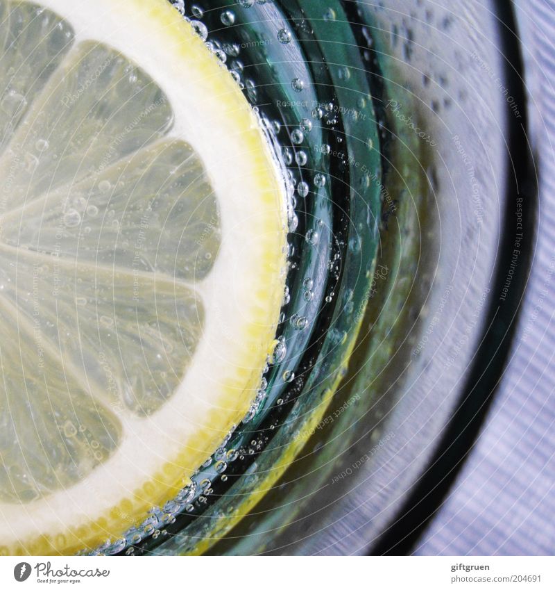°° blubb °° blubb °° Food Fruit Nutrition Beverage Drinking Cold drink Drinking water Lemonade Glass Summer Refreshment Slice of lemon Citrus fruits Air bubble