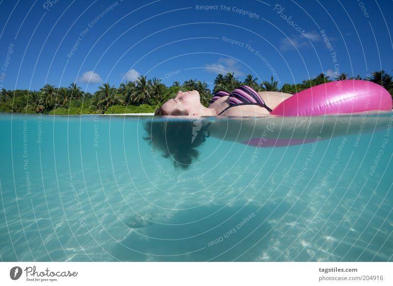 FRESH, SO FRESH - EXC ... Relaxation Swimming & Bathing Vacation & Travel Tourism Summer Beach Woman Adults Sand Water Bikini Lie Fresh Under Caribbean Sea