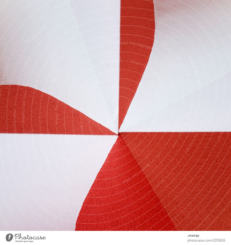Itsu Design Architecture Wall (barrier) Wall (building) Red White Illustration Two-tone Reddish white Close-up Double exposure Colour photo Interior shot Detail