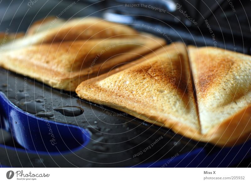 sandwich Food Dough Baked goods Bread Nutrition Breakfast Lunch Dinner Hot Delicious Sandwich Toast Toaster Electric kitchen appliance Colour photo Close-up