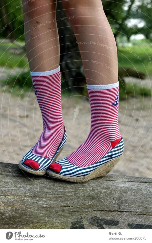 Girls Wear Socks Stock Photo, Picture and Royalty Free Image
