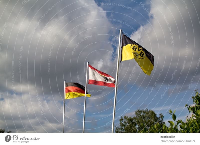 Three flags (randomly generated) Flag Wind Blow Judder Gale Flagpole Nationalities and ethnicity National team Germany German Flag Patriotism Civic pride Berlin