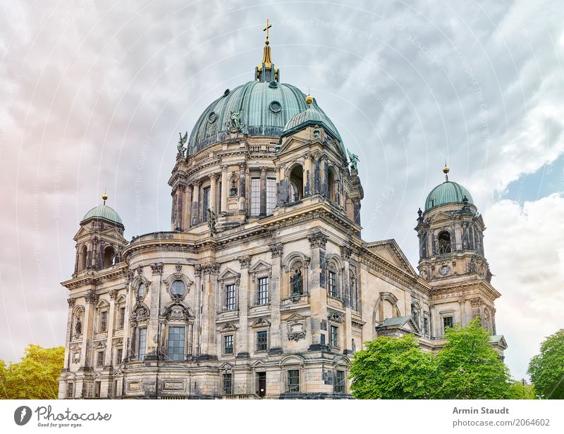Berlin Cathedral Tourism Sightseeing Summer House (Residential Structure) Environment Plant Clouds Storm clouds Spring Climate Tree Park Capital city Downtown