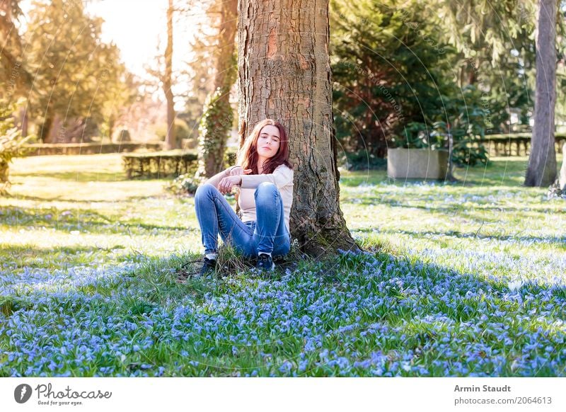 Spring - Portrait Lifestyle Style Joy Happy Beautiful Healthy Harmonious Well-being Contentment Senses Relaxation Calm Meditation Fragrance Human being Feminine