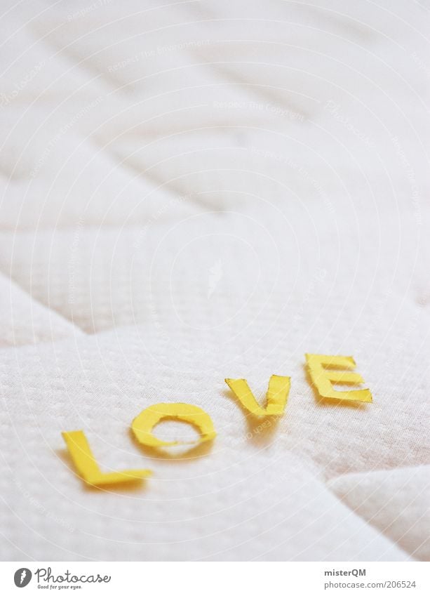 Love. Declaration of love Love life Display of affection With love Loving relationship Bed Emotions Infatuation Mattress White Spring fever Letters (alphabet)