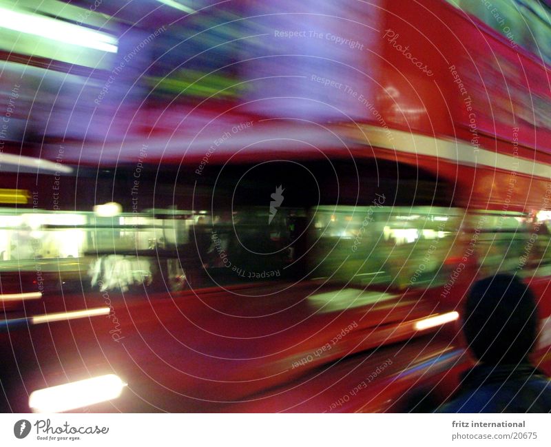 blurred London Blur Town Transport Light Europe Bus Movement Oxford Street