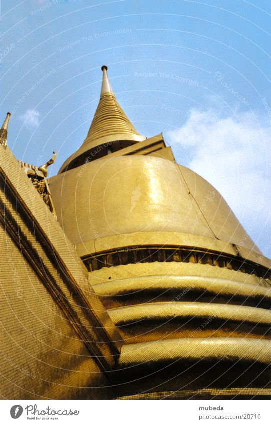 Golden Temple Thailand Worm's-eye view Buddhism Bangkok Success