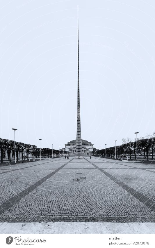 The Needle Town Park Manmade structures Building Architecture Tourist Attraction Gigantic Long Point Places Wroclaw Century Hall Black & white photo