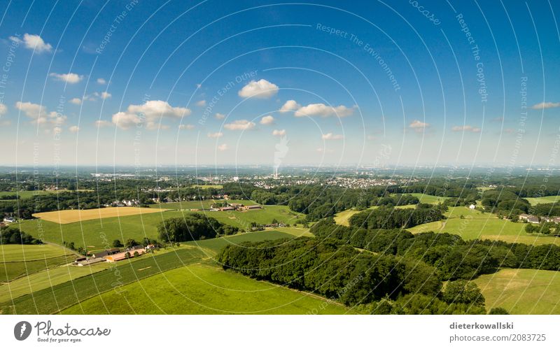 Bergisches Land Environment Nature Landscape Sky Summer Beautiful weather Field Village Small Town Flying Free Happy Contentment Horizon Home country