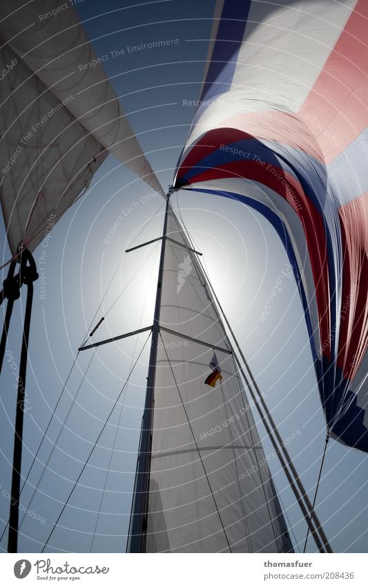 fly with the wind Adventure Far-off places Freedom Summer vacation Sun Sailing Navigation Boating trip Sport boats Yacht Sailboat Sailing ship Esthetic