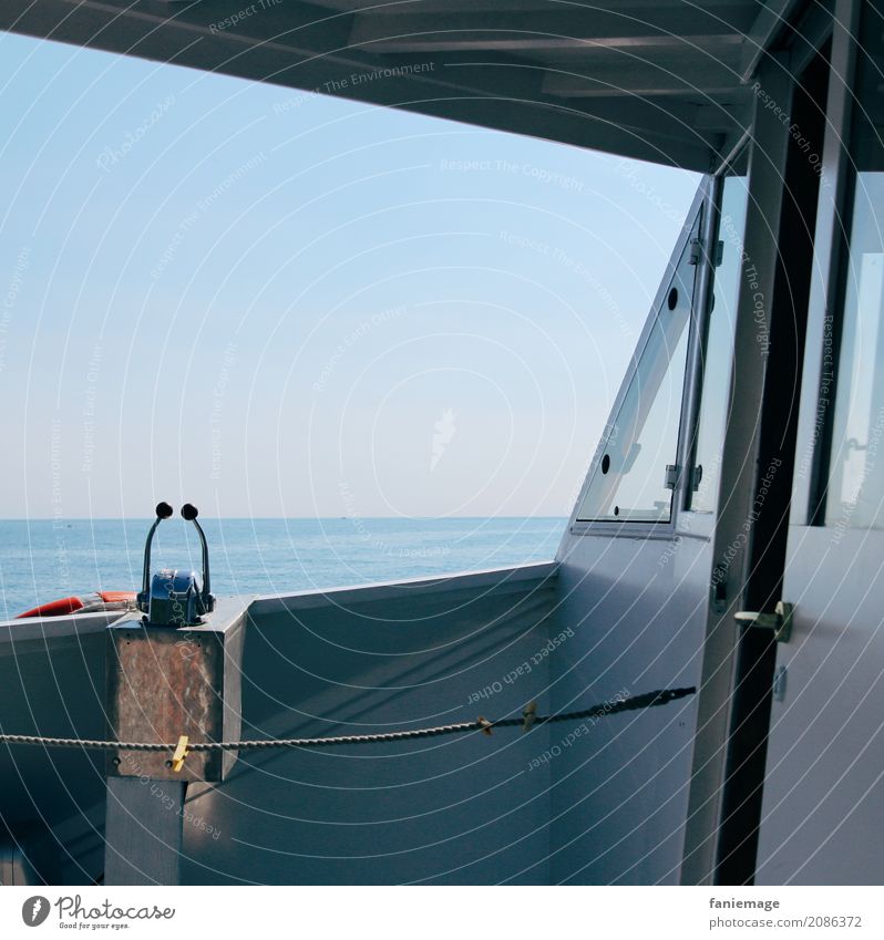 Cinque Terre V Lifestyle To enjoy Boating trip Watercraft Steering wheel Rope Ocean Italy Mediterranean sea To swing Blue Shadow Break Driving Gas Tourism