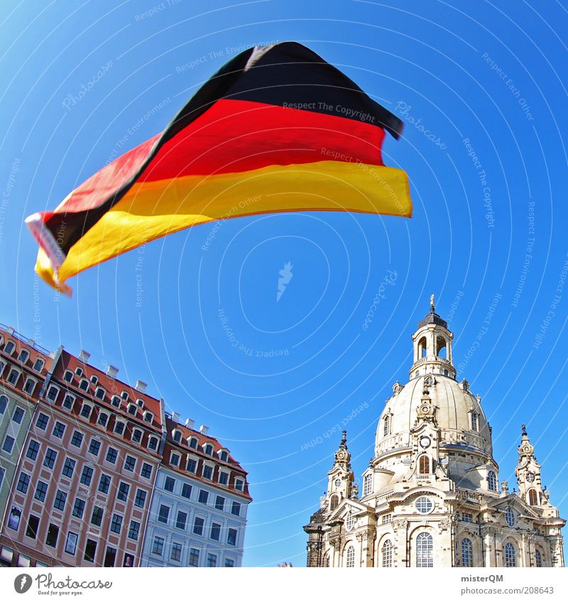 Dresden is freaking out. Esthetic Culture Flag Cultural monument Manmade landscape Civilized people Cultural center Ensign National Day Emotions World Cup