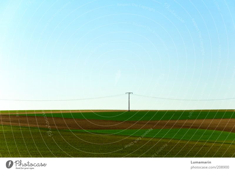electricians Energy industry Environment Landscape Cloudless sky Horizon Spring Beautiful weather Field Stand Simple Far-off places Free Fresh Infinity Long