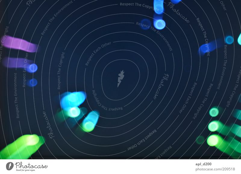 flying sparks Advancement Future High-tech To fall Flying Beautiful Uniqueness Blue Green Black Esthetic Movement Light LED Illuminate Point Circle Colour photo