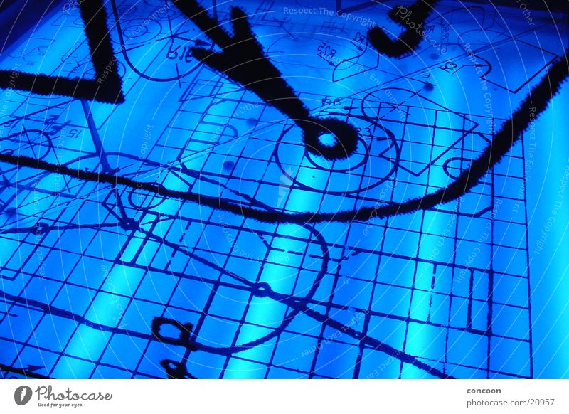 Electric Blue Geometry Physics Mathematics Style Architecture Lamp Digits and numbers Academic studies TU Ilmenau