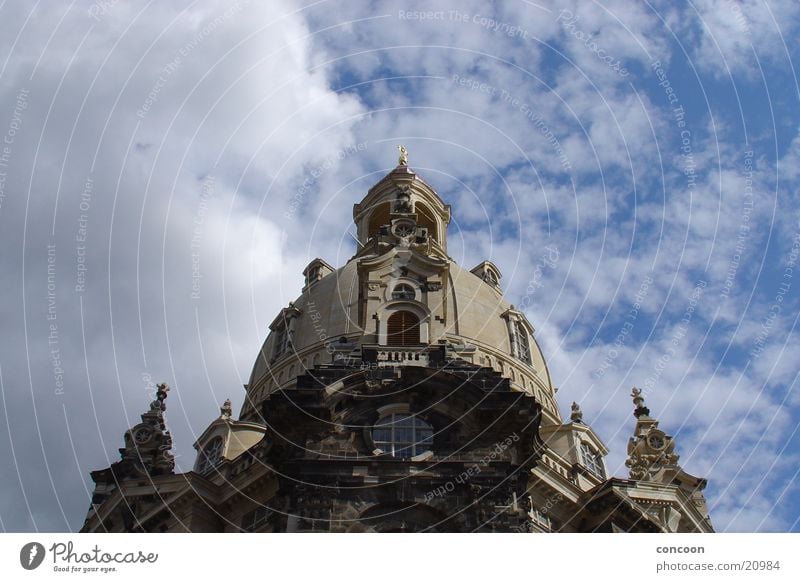 Church of Our Lady Dresden Manmade structures Work of art Clouds Saxony Architecture Religion and faith Charity Baroque Sky Contrast